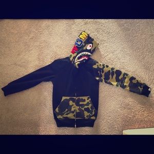 Bape shark hoodie